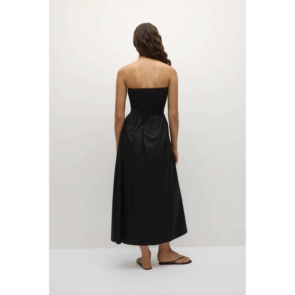 NEW FAITHFULL THE BRAND jamie midi dress in black - Picture 3 of 6